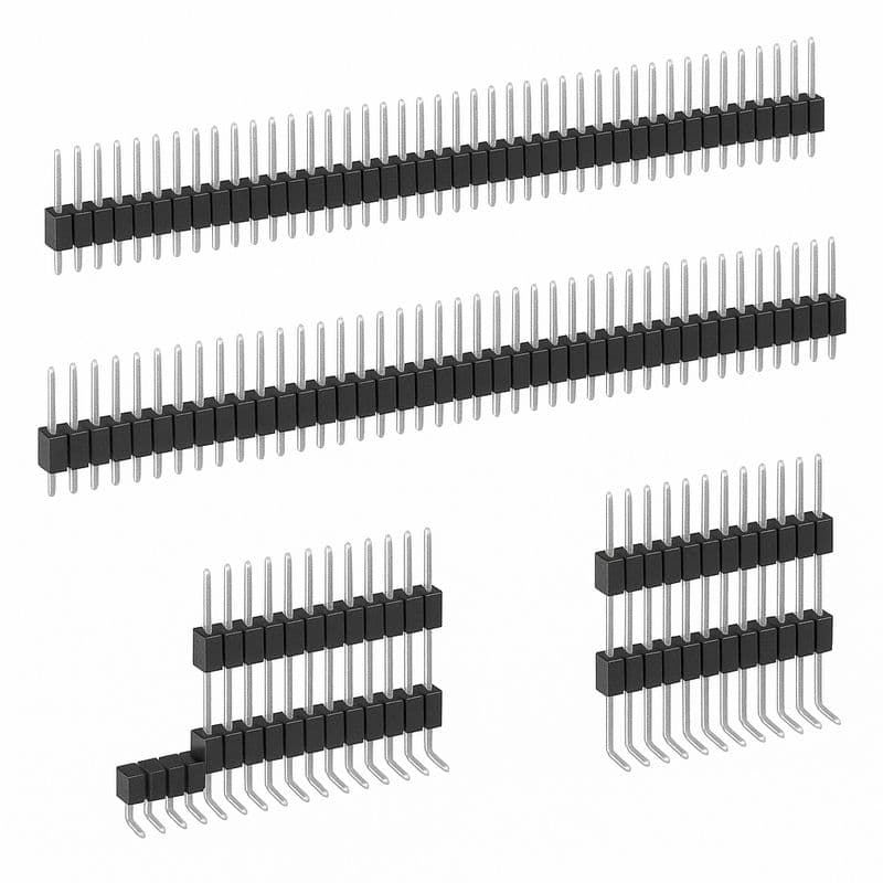 2.0mm 40-Pins Male Berg Strip Connector - View 1