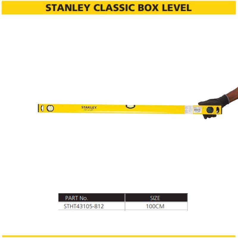Stanley Classic Box Level Aluminium Spirit Level Tool - View 3