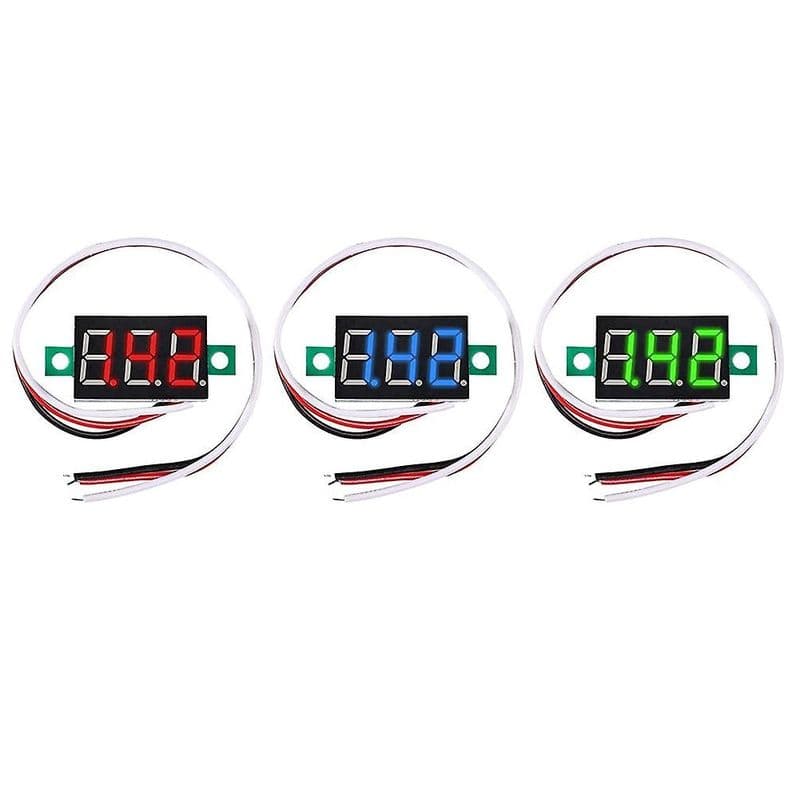 0.36in 30v 3-Wire 3-Digit DC Voltmeter Gauge Tester Module - View 1