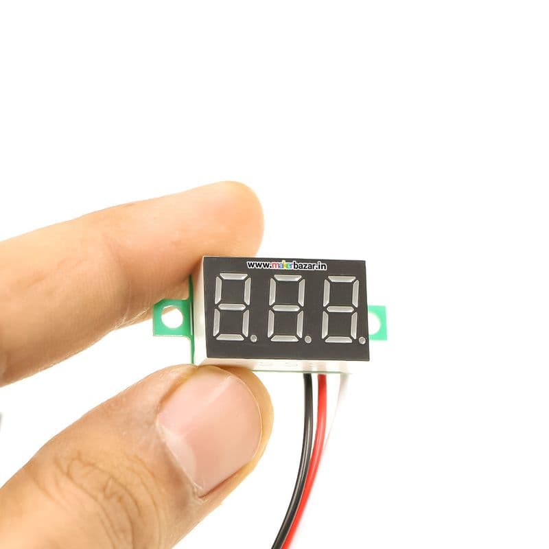 0.36in 30v 3-Wire 3-Digit DC Voltmeter Gauge Tester Module - View 2