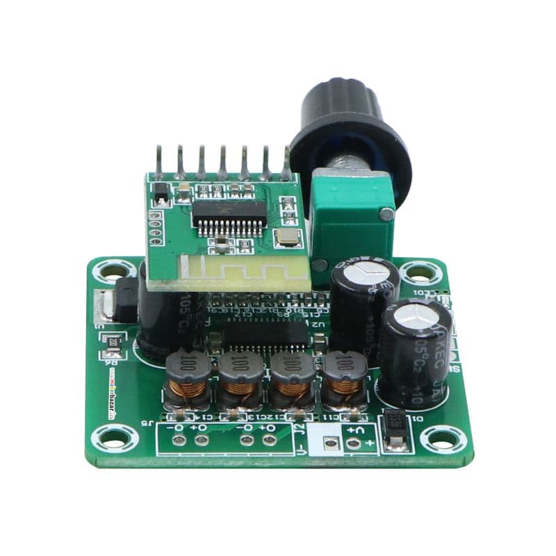Amplifier: TPA3110 30W (15W+15W) Digital Stereo Audio Power Amplifier Board Module With On board Bluetooth and Volume Knob - View 2