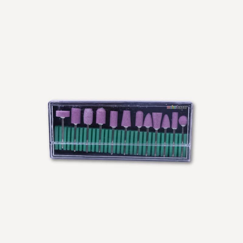 12pcs Stone Grinding & Polishing Rotary Bits Set – 3mm Shank - View 1
