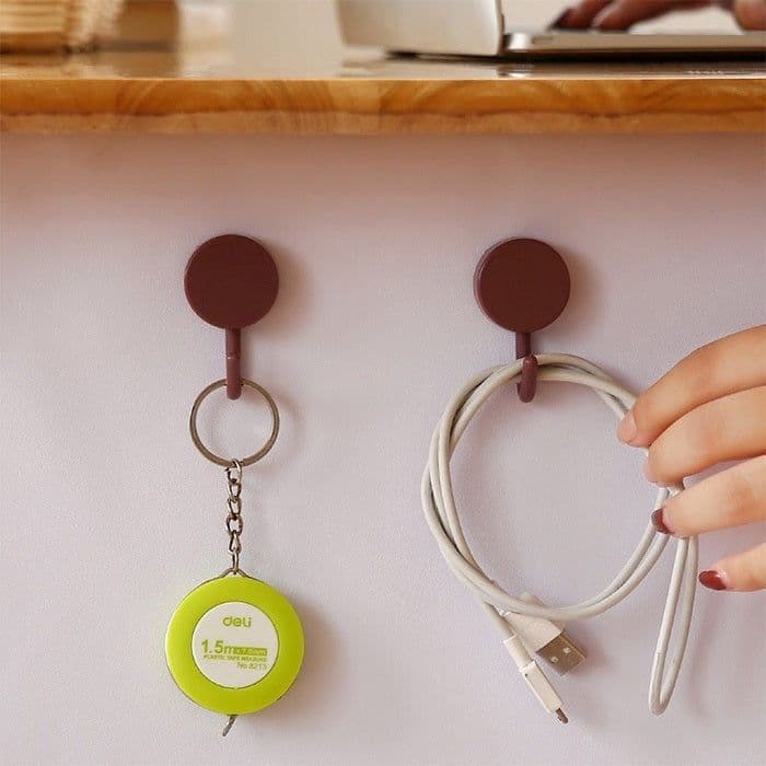 10Pcs Round Wall Hook for Home/ DIY Projects - View 1