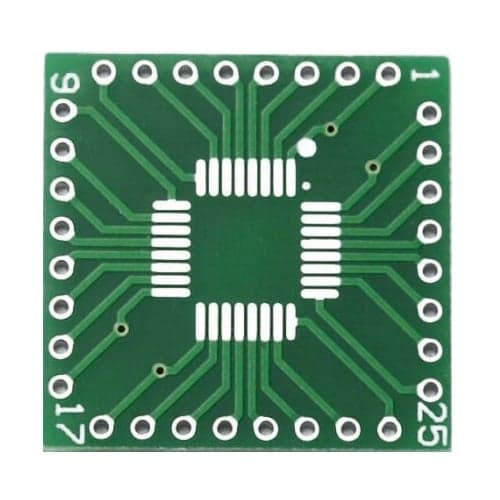 QFP/TQFP/LQFP/FQFP/SOP/SSOP32 to DIP Adapter/ Breakout Board - View 3