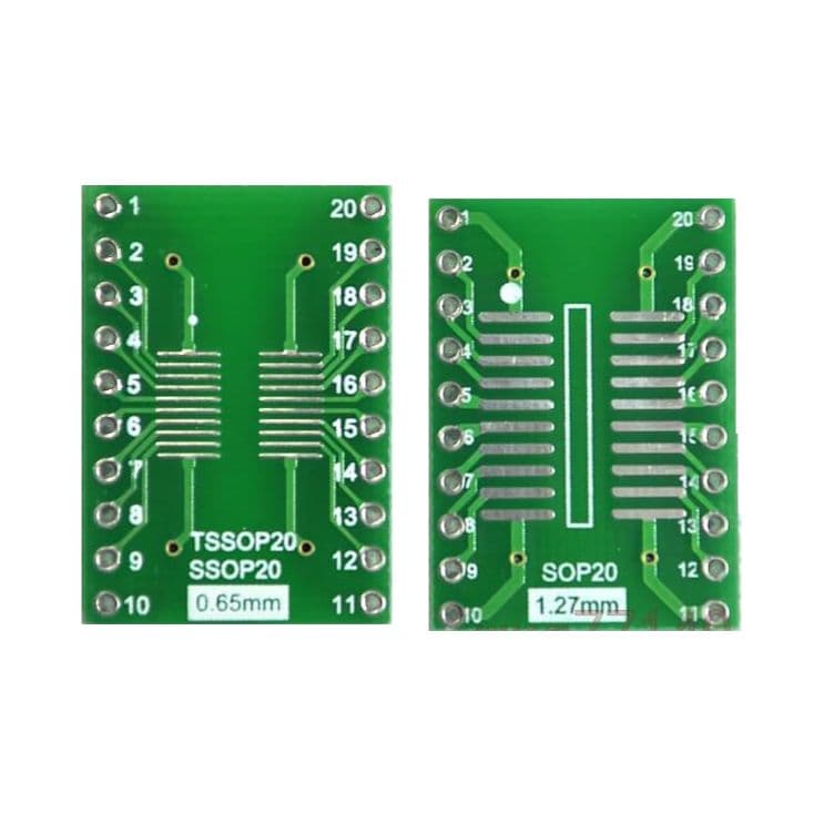 SOIC/SSOP To DIP 20 PIN Adapter - View 1