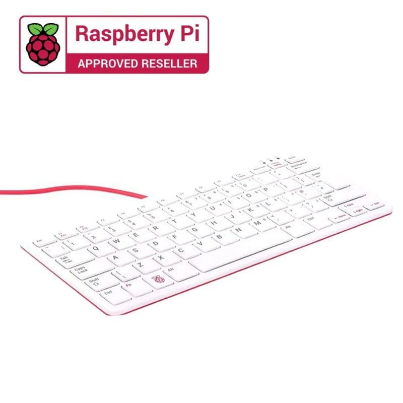 Raspberry Pi Official Keyboard - Red/White - View 2