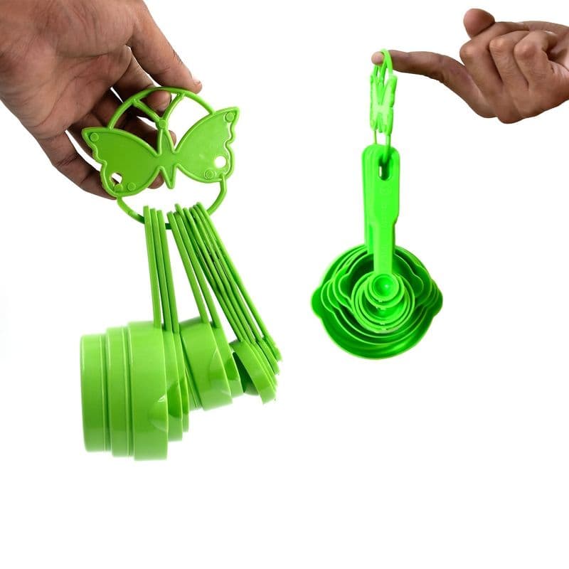 11 Pc Measuring Cup and Spoon Set - Green - View 3
