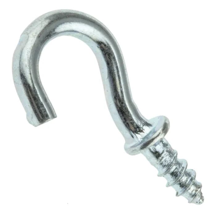 0.5in/13mm Mini J Hook Stainless Steel Ceiling Hooks Cups Screw Holder - View 1