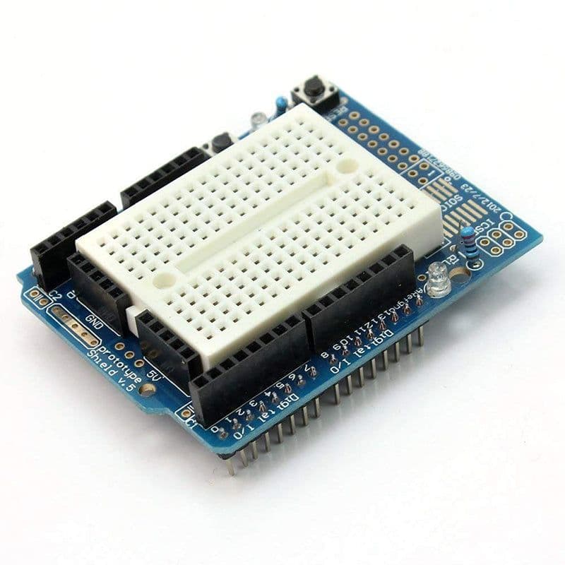 UNO Self Adhesive Prototype Shield with SYB-170 Mini Breadboard - View 1
