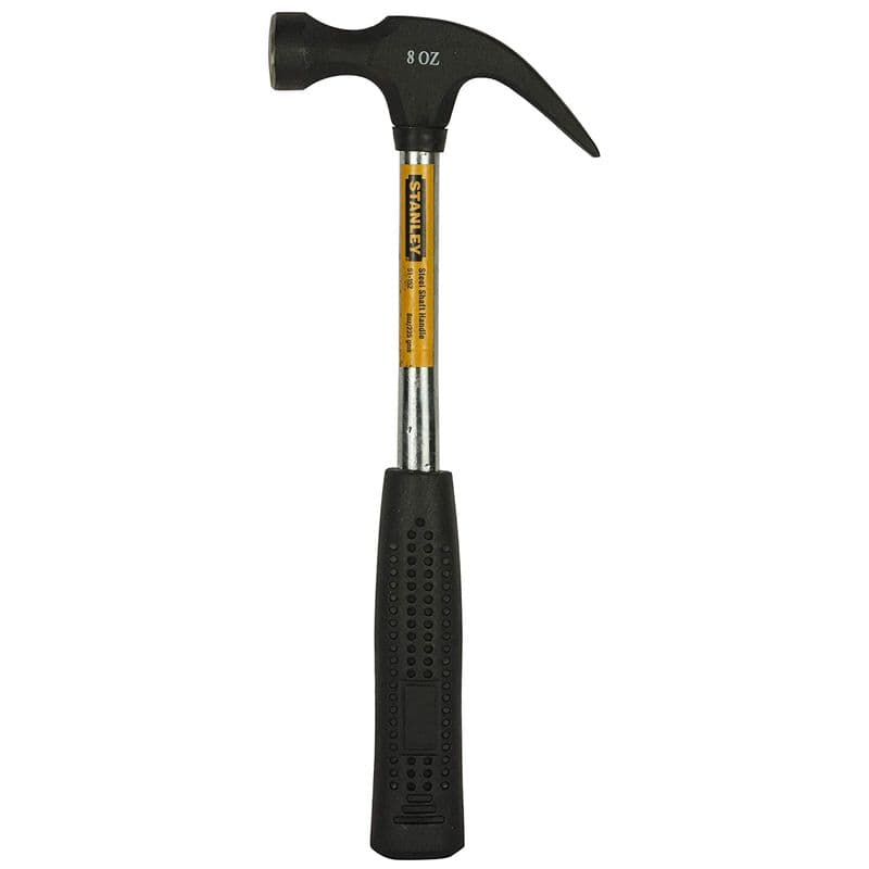 Stanley: 51-152 Claw Hammer with Steel Shaft-220 gms (Black and Chrome) - View 1