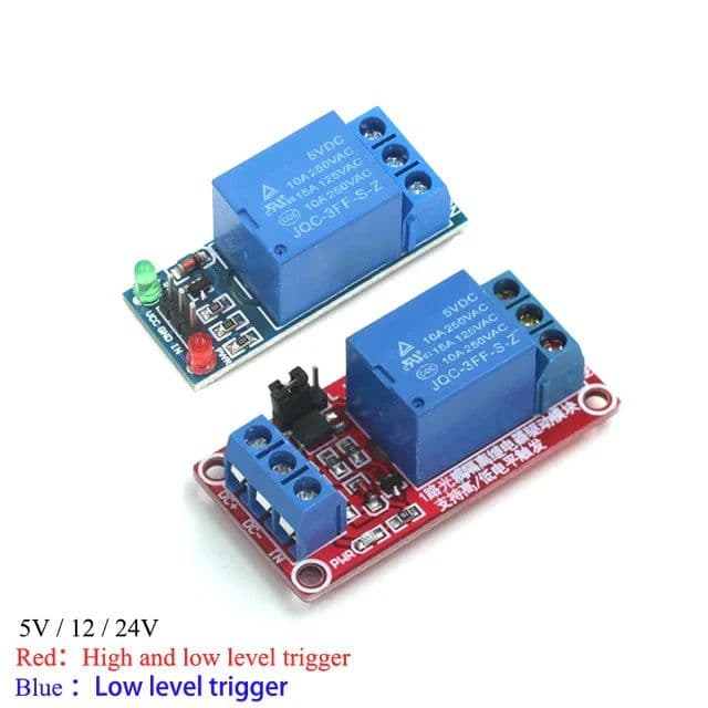 Blue Relay Board Module with Low Level Trigger Optocoupler - View 3