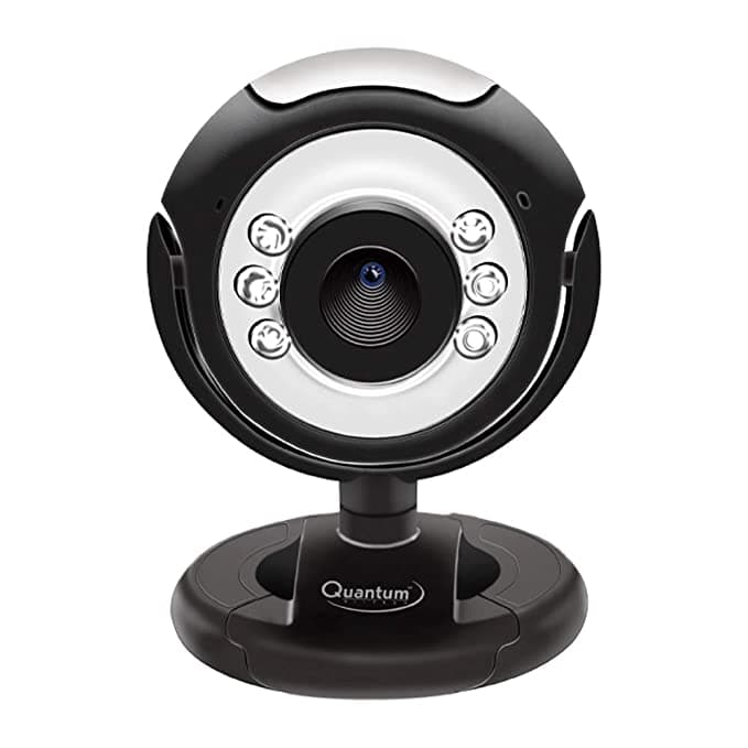 Quantum QHM495LM 6 Light USB Webcam for Laptop/Desktop - View 1