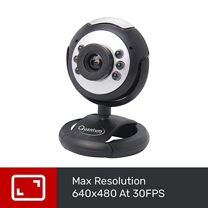 Quantum QHM495LM 6 Light USB Webcam for Laptop/Desktop - View 2