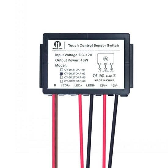Single Touch Sensor Switch For Glass Lamp Mirror Light LED 12VDC 4A One Colour - View 1