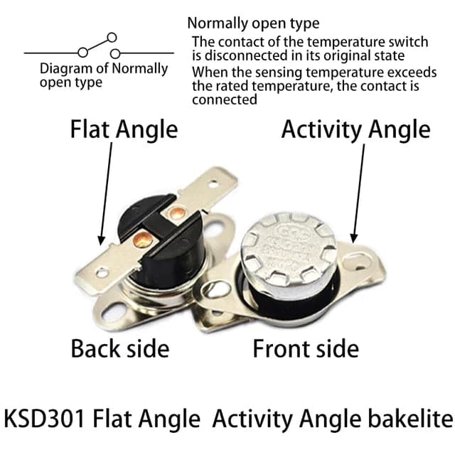 KSD301 10A 250V 40-300degree Temperature Switch Thermostat - View 3