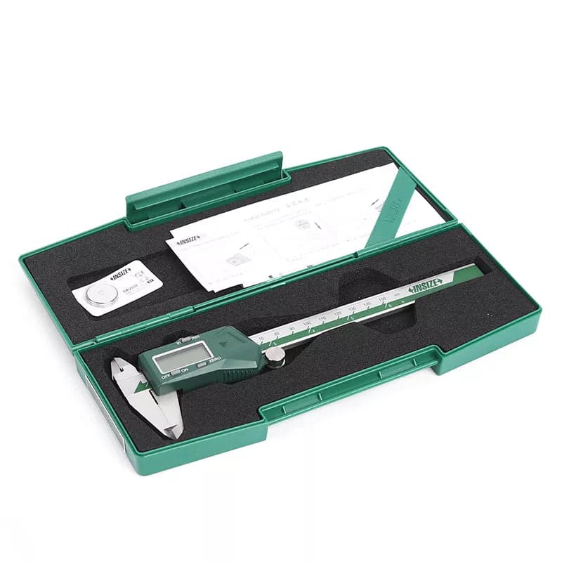 Insize: 1112-150 Digital Vernier Caliper Stainless Steel 150mm/6Inch with Rectangular Case - View 2