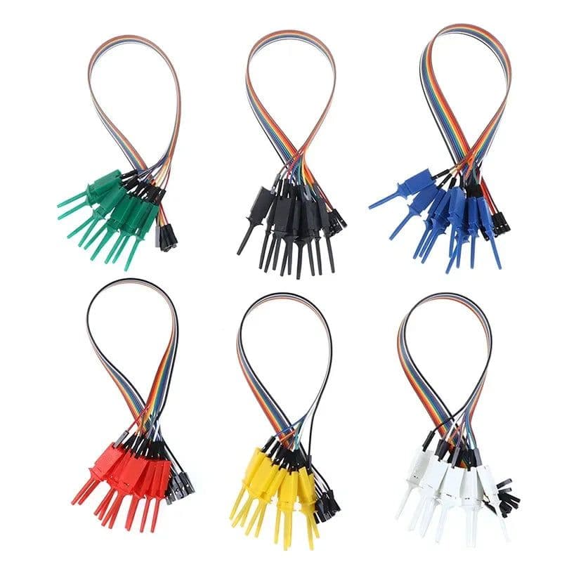 10Pins Dupont to Test Hook Clip Logic Analyzer Test Folder for USB Saleae 24M 8CH - View 3