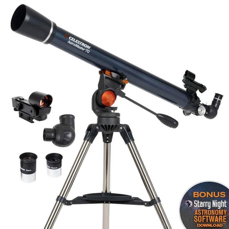 Celestron AstroMaster LT 70AZ Refractor 21074 Refracting Telescope - View 2