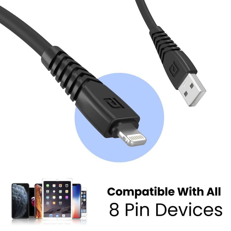 Portronics: USB-A to 8-Pins Lighting Data Cable - View 2
