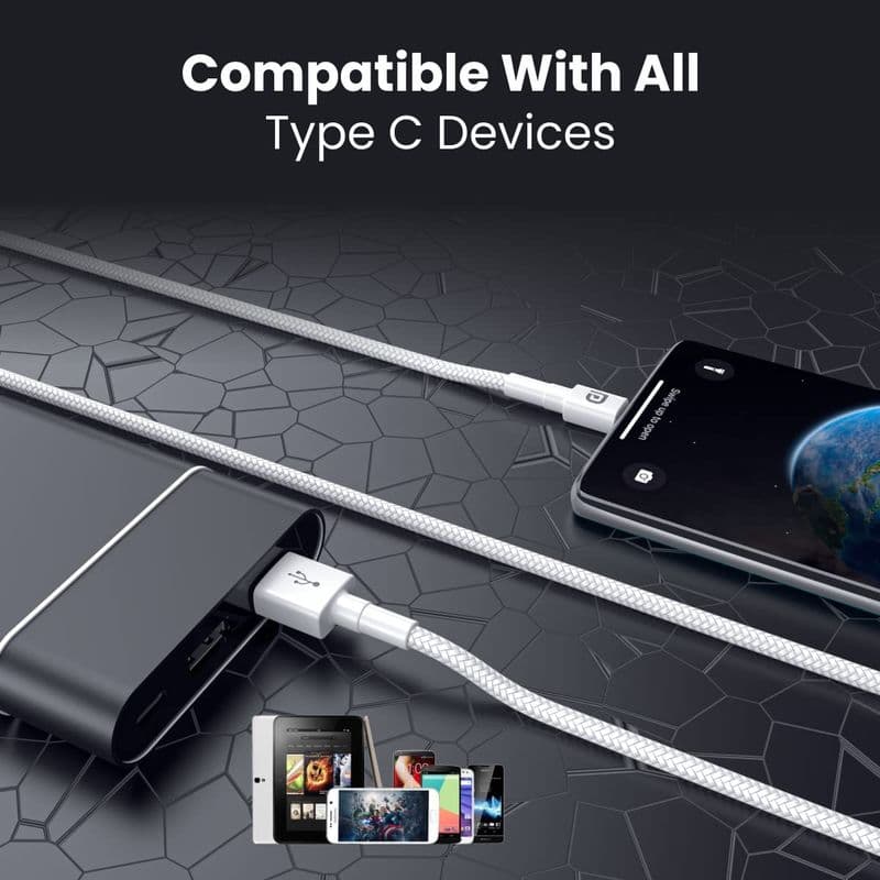 Portronics: USB-A to Type-C Data Cable - View 2