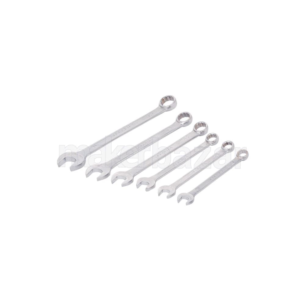Taparia: CSS-6 Steel Combination Spanner Set 8 to 17 (Silver, Pack of 6) - View 1