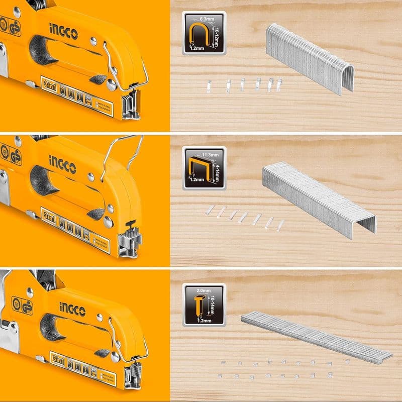 INGCO 3 in 1 Stapler with Staples Pins - View 3