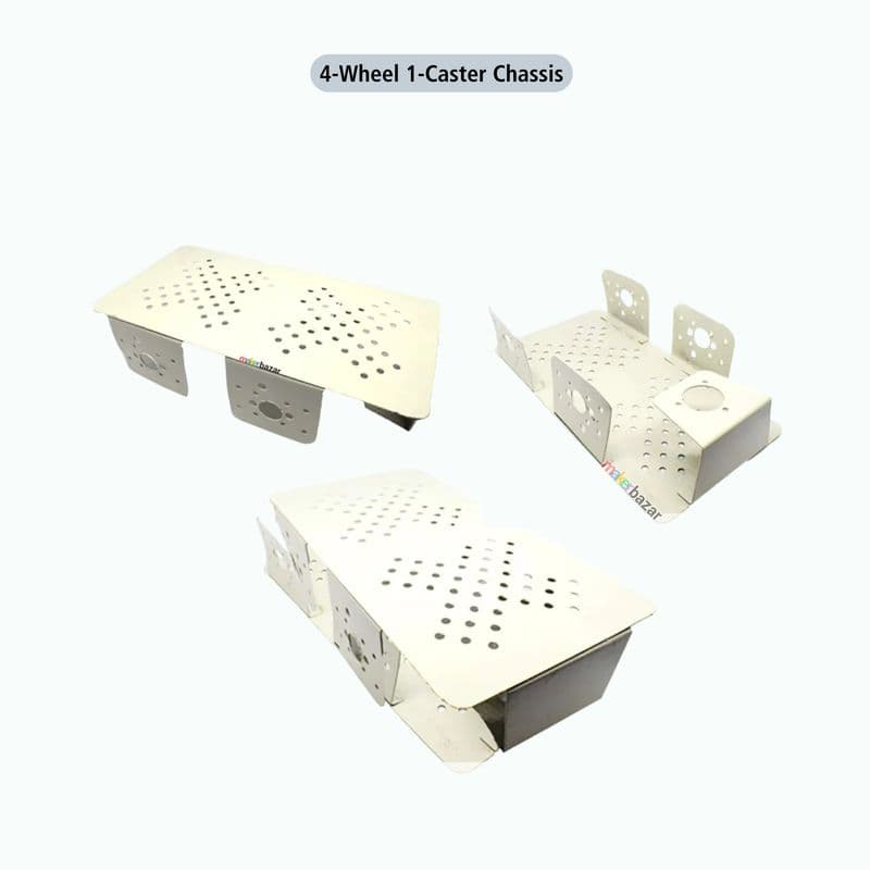 Caster Wheel Metal Chassis for DIY Robot Car - View 3