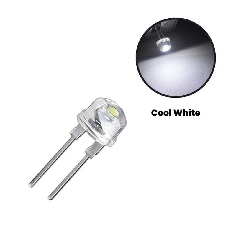 8mm Straw Hat DIP LED - View 2
