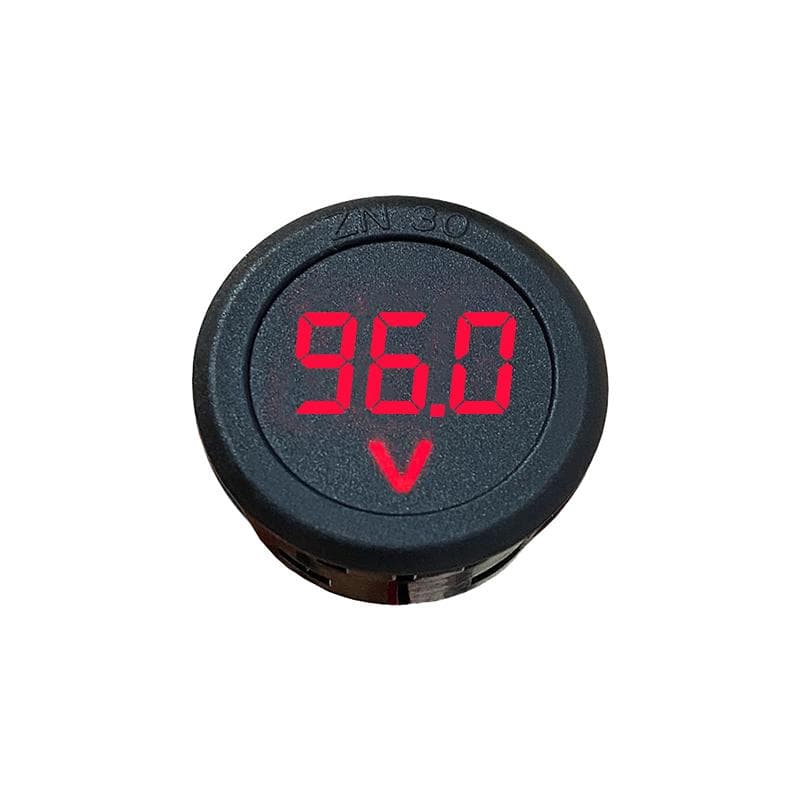 Circular Two-Wire Voltmeter DC 5-100V Round LED Display - View 3
