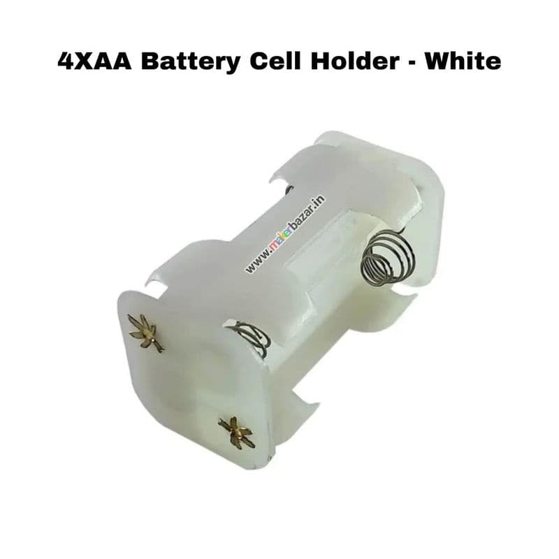 AA Battery Cell Holder - White - View 3