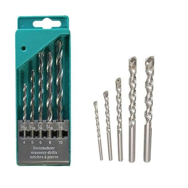 Generic: 5Pcs Masonry Drill Bit Set for Concrete and Brick Wall Drilling - View 3