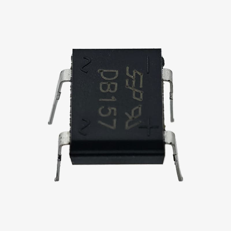 DB157 1.5A 1000V Single Phase Bridge Rectifier IC - 4-Pin DIP Package - View 2