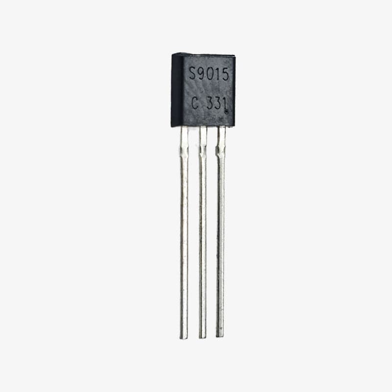S9015 100mA PNP Transistor - TO-92 DIP Package - View 1