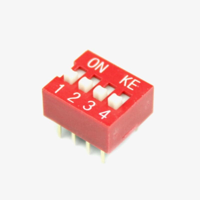 4 Positions DIP Switch - View 1