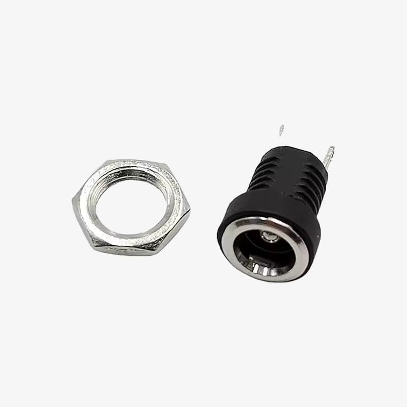 Female DC Barrel Power Jack Plug Connector - DC022B - View 1