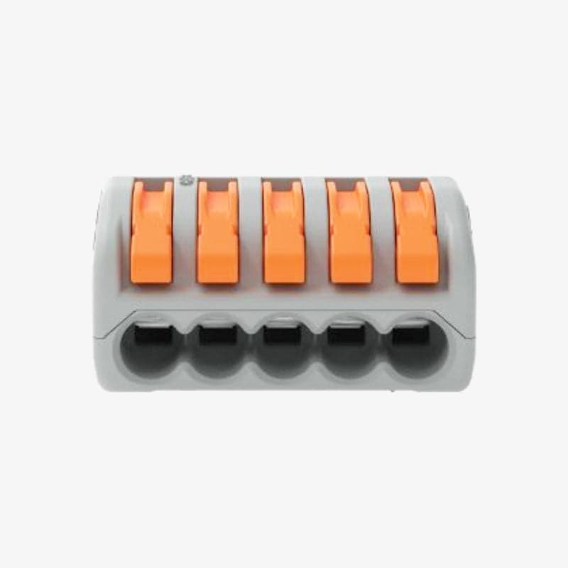PCT-215 0.08-2.5mm 5 Pole Wire Connector Terminal Block with Spring Lock Lever for Cable Connection - View 3