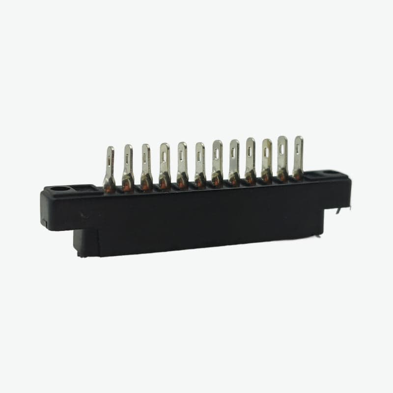 12 Contact Card Edge Connector (Black) - 3.96mm Pitch 5A 300V - View 2