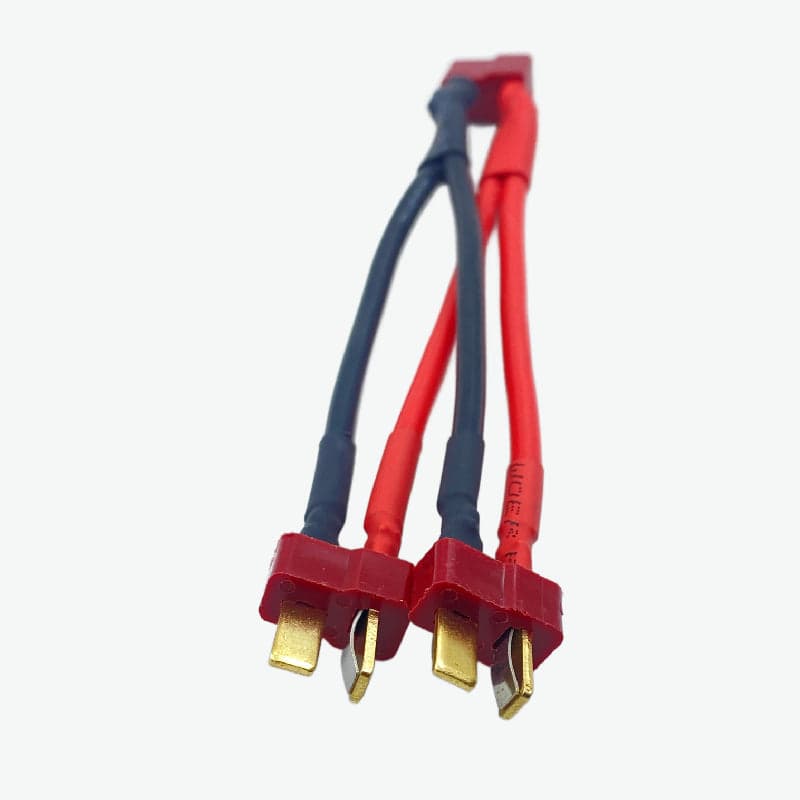 Nylon T-Connector Female Connector to 2 Nylon T-Connector Male with 14AWG Silicone Wire - View 3