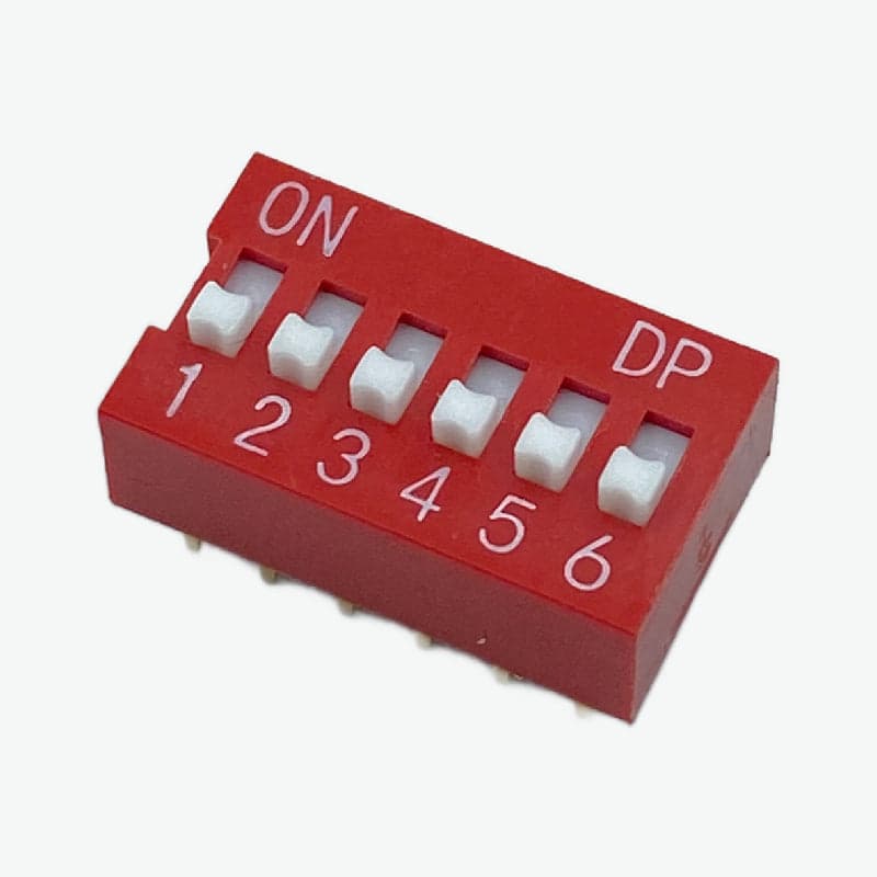 6 Position DIP Switch - View 1