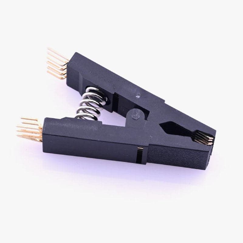 SPI BIOS Flash Program Clip - SOP16 to DIP8 Programmer Testing Clip - View 1