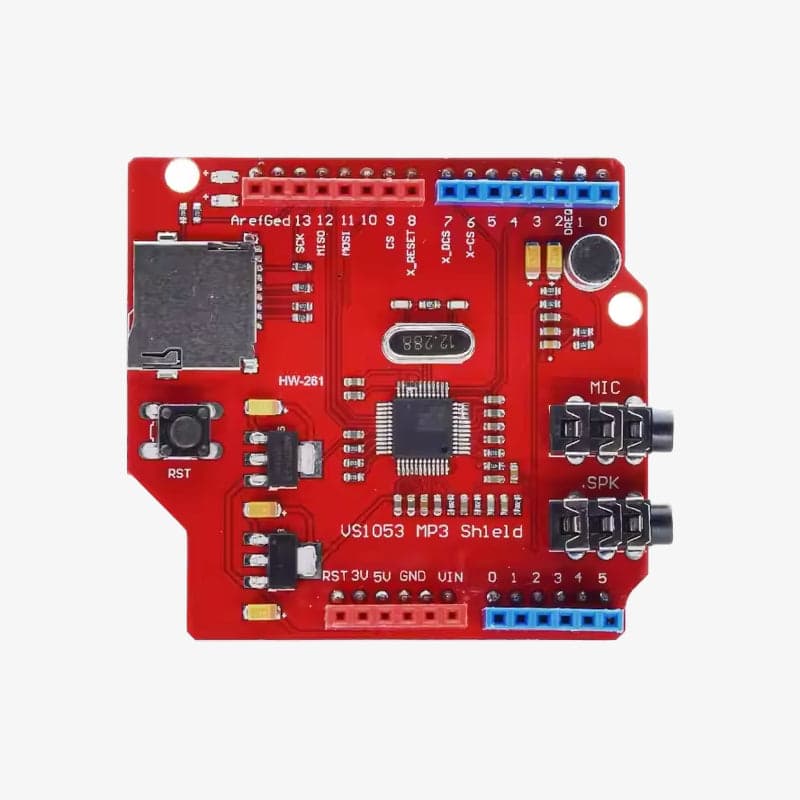 VS1053 MP3 Recording Development Board Module for Arduino Uno - View 2