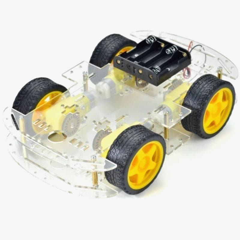 Longer Version of 4WD Double Layer Smart Car Robot Chassis - DIY Kit - View 1