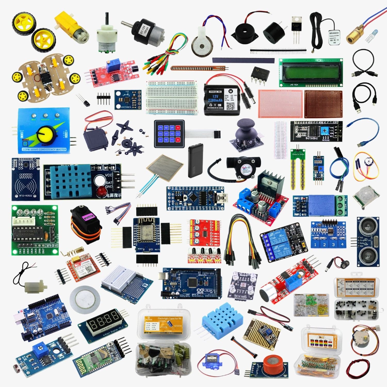 Atal Tinkering Lab – Package 1 – Electronics Development, Robotics, Internet of Things and Sensors - View 1