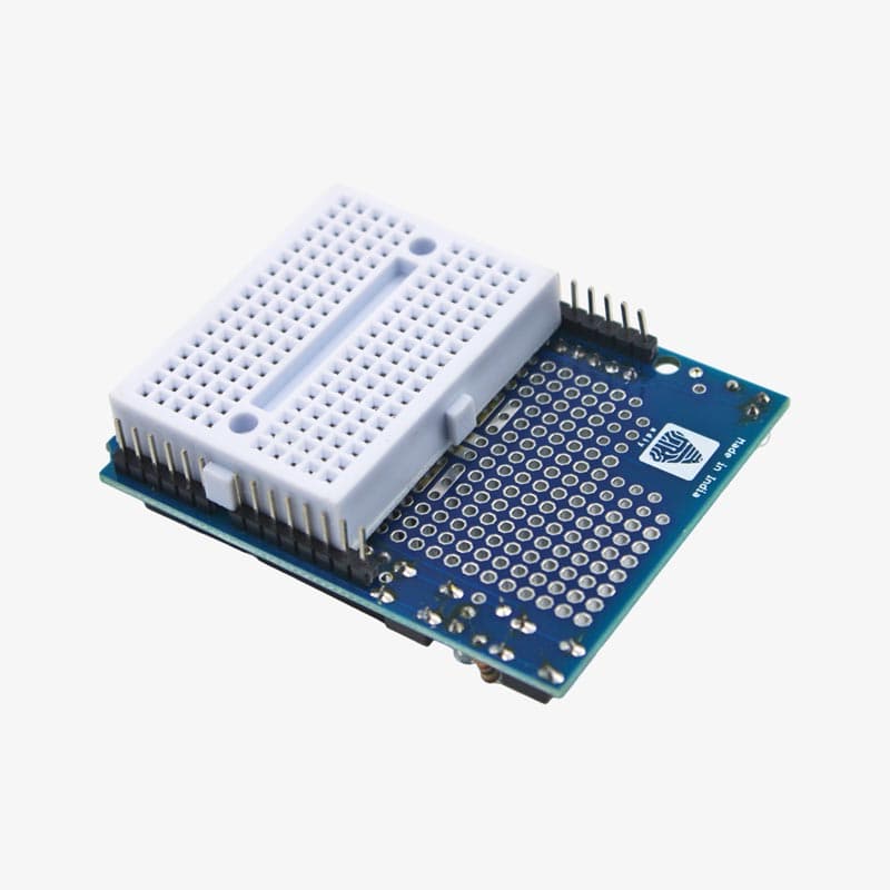 Arduino Uno Prototype Shield with Mini Breadboard (SYB-170 Proto Shied) - View 1