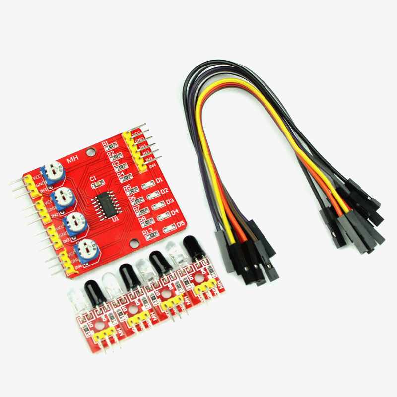 4 Channel Infrared Sensor Tracking Module - View 1