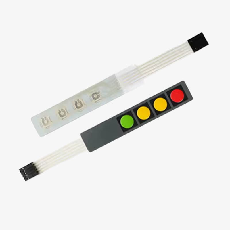 4x1 Key Matrix Membrane Switch Keypad - View 2