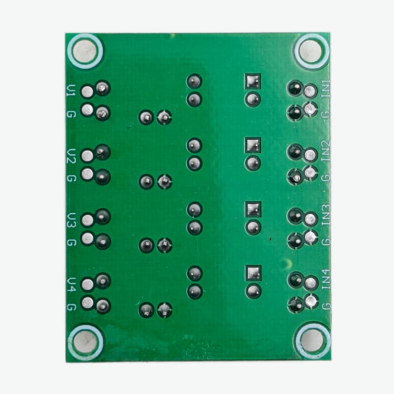 PC817 4-Channel Optocoupler Isolation Module - View 3