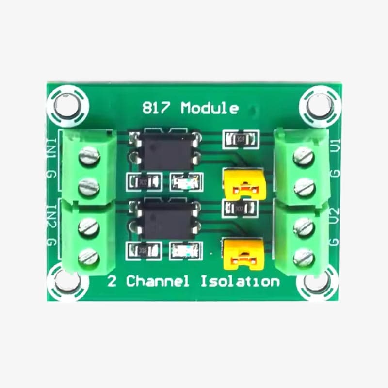 PC817 2-Channel Optocoupler Isolation Module - View 2