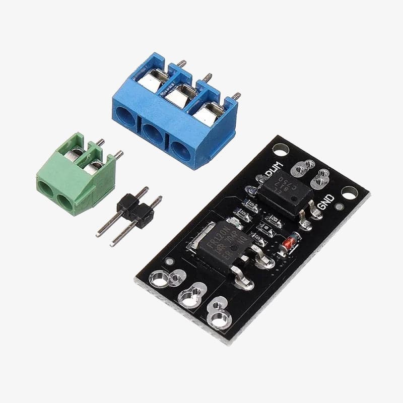 FR120N MOSFET Control Module for Relay Replacement - View 1