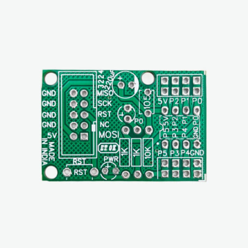 PCB for ATTiny13A / ATTiny85 5V Breakout Board - View 2